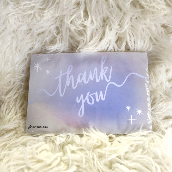 Pack Of 25 New Design Poshmark Thank You Cards For Customers - Picture 1 of 2